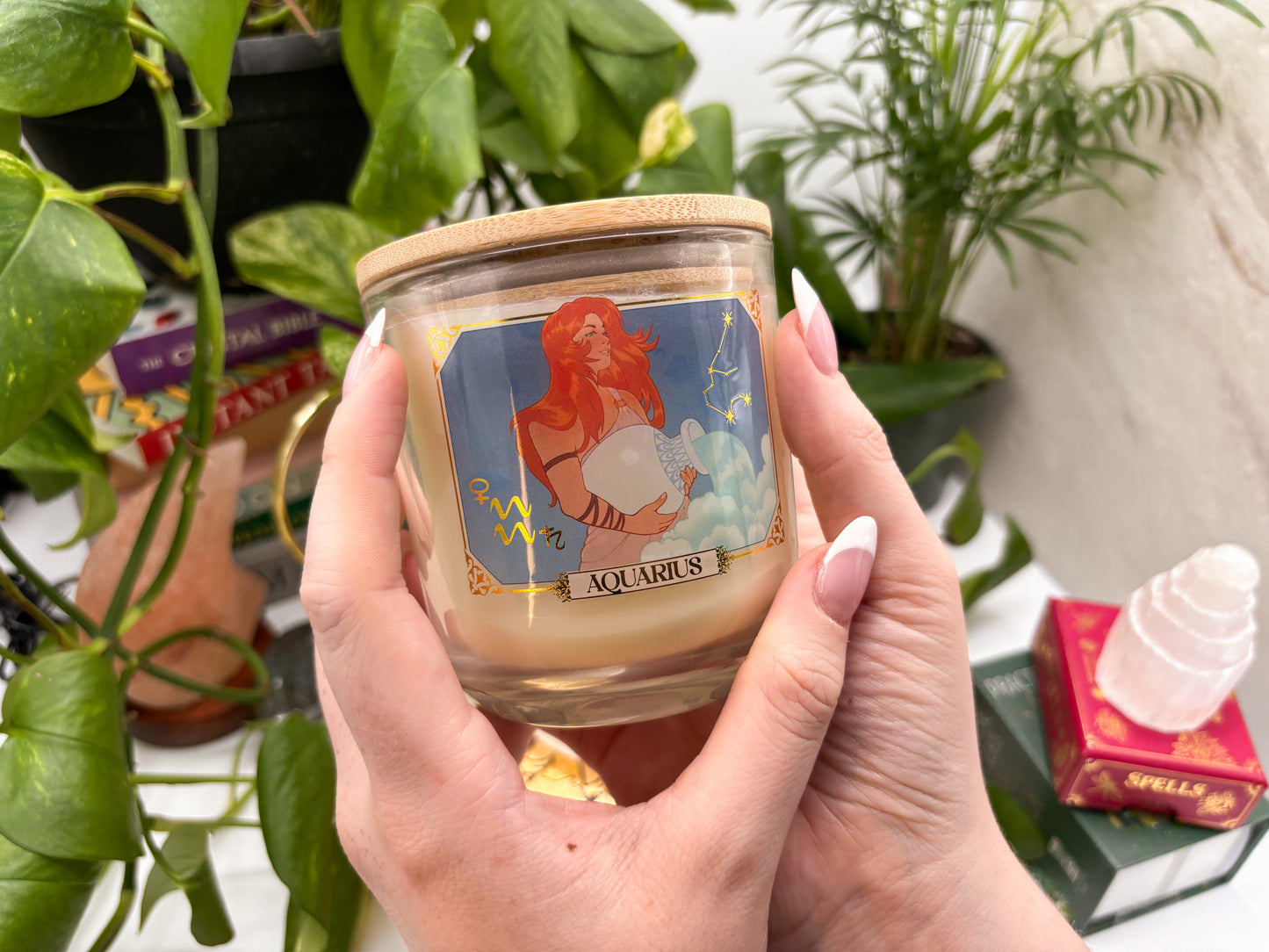 Aquarius Zodiac Candle - Jar