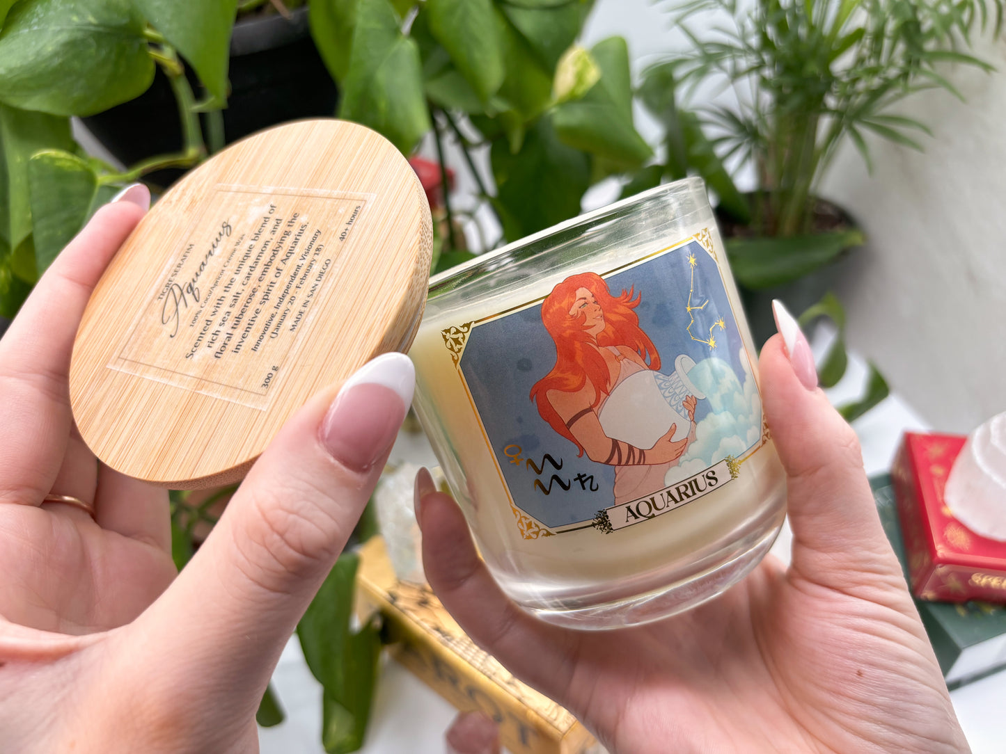 Aquarius Zodiac Candle - Jar