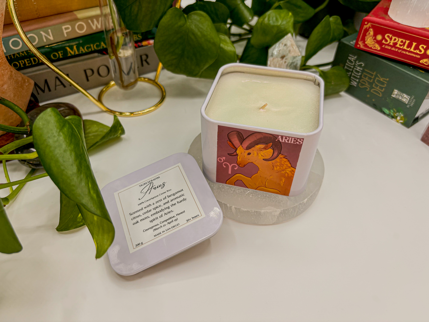 Aries Zodiac Candle - Travel Tin