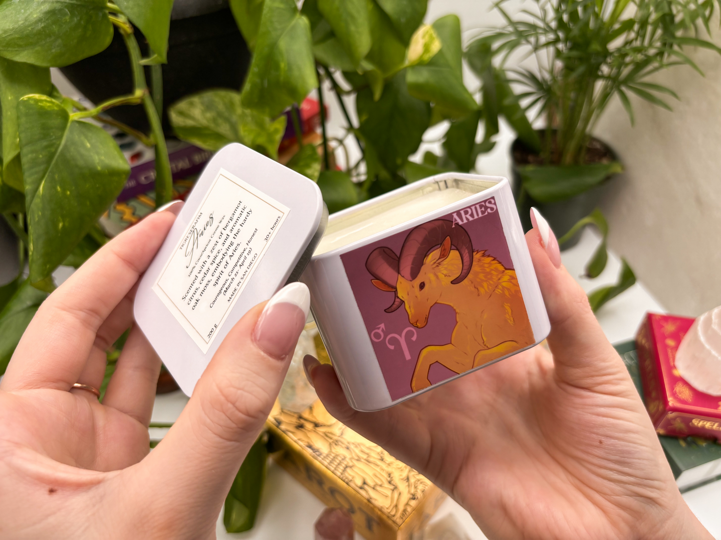 Aries Zodiac Candle - Travel Tin