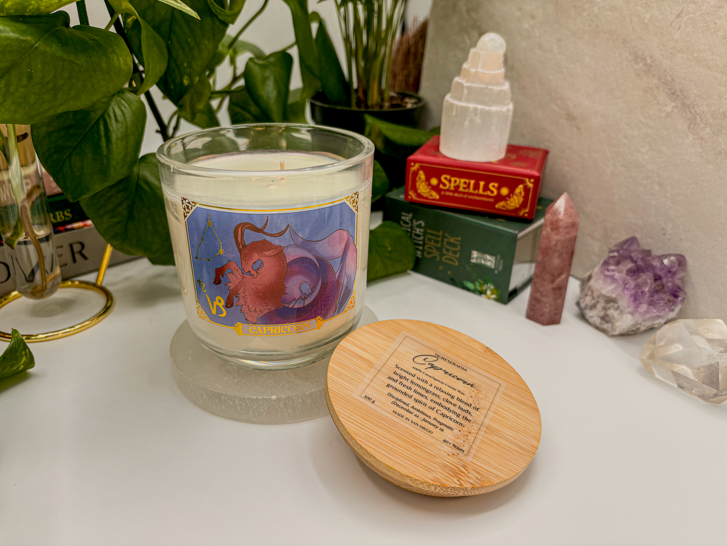 Capricorn Zodiac Candle - Jar