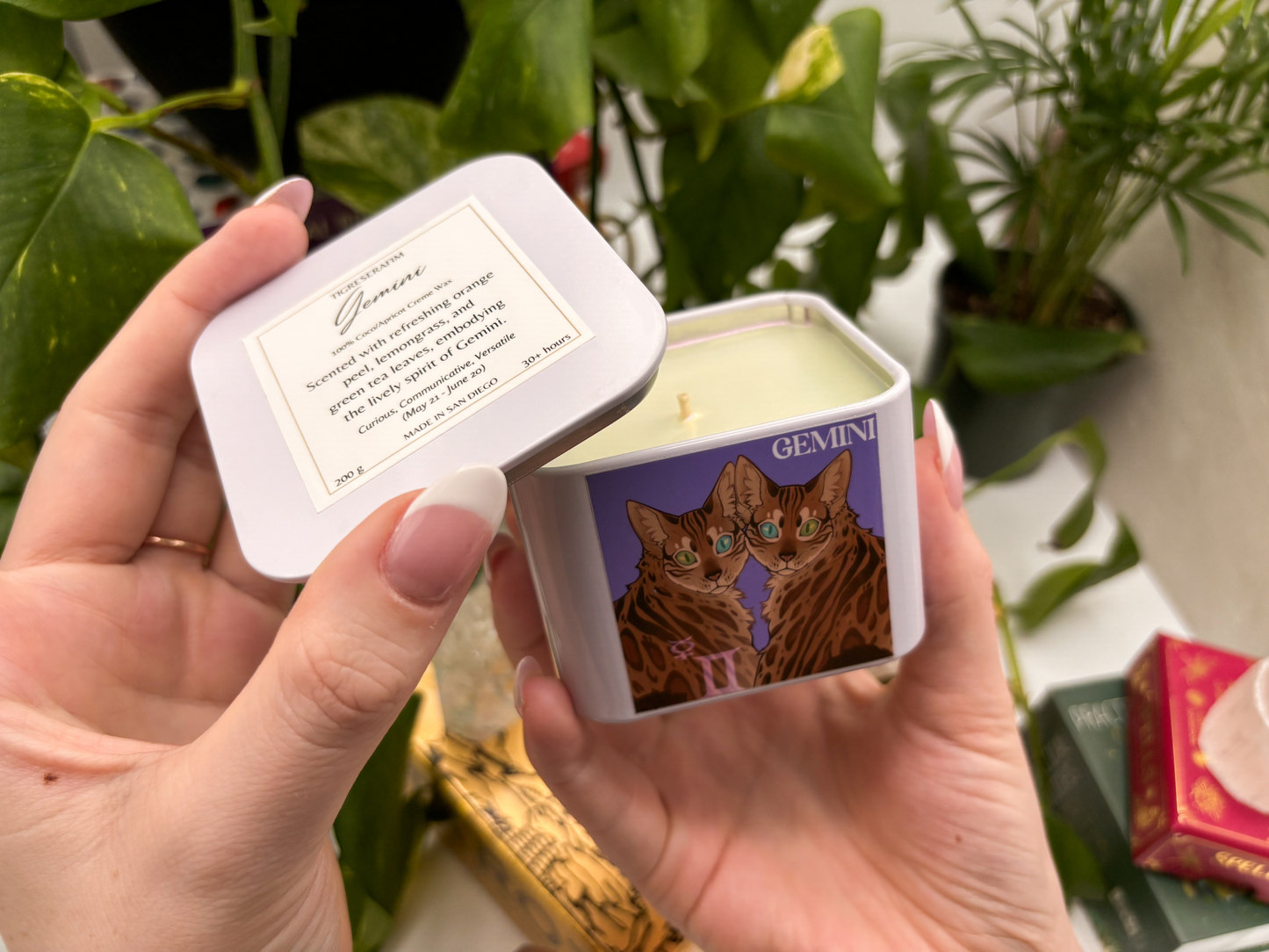Gemini Zodiac Candle - Travel Tin