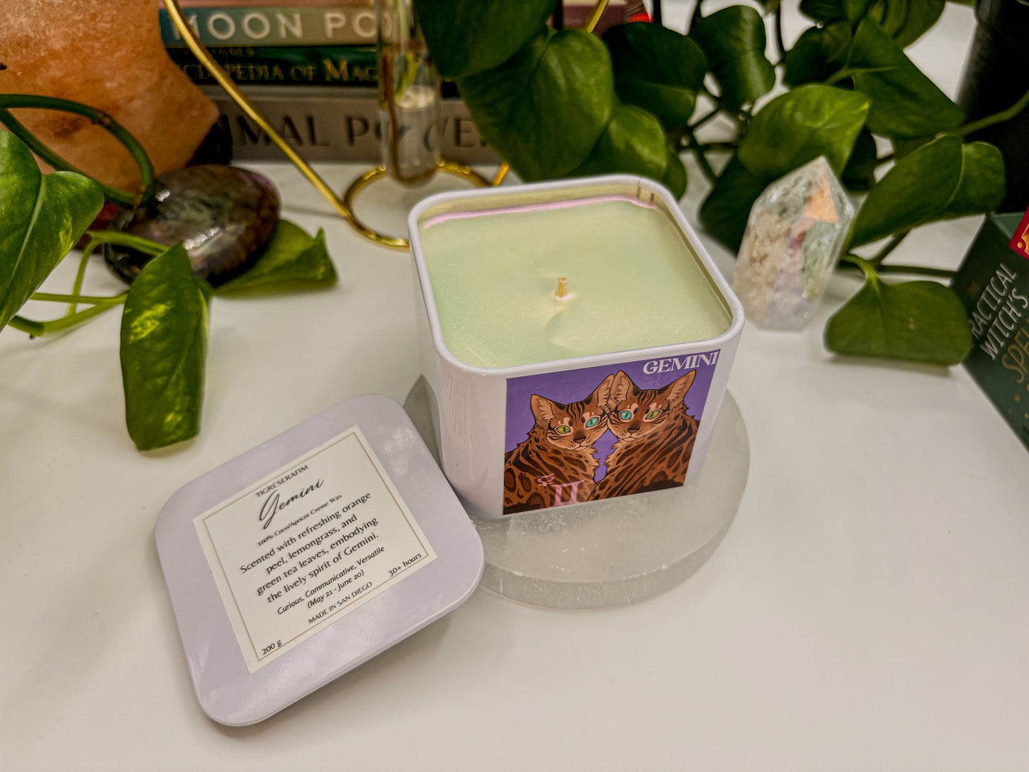 Gemini Zodiac Candle - Travel Tin