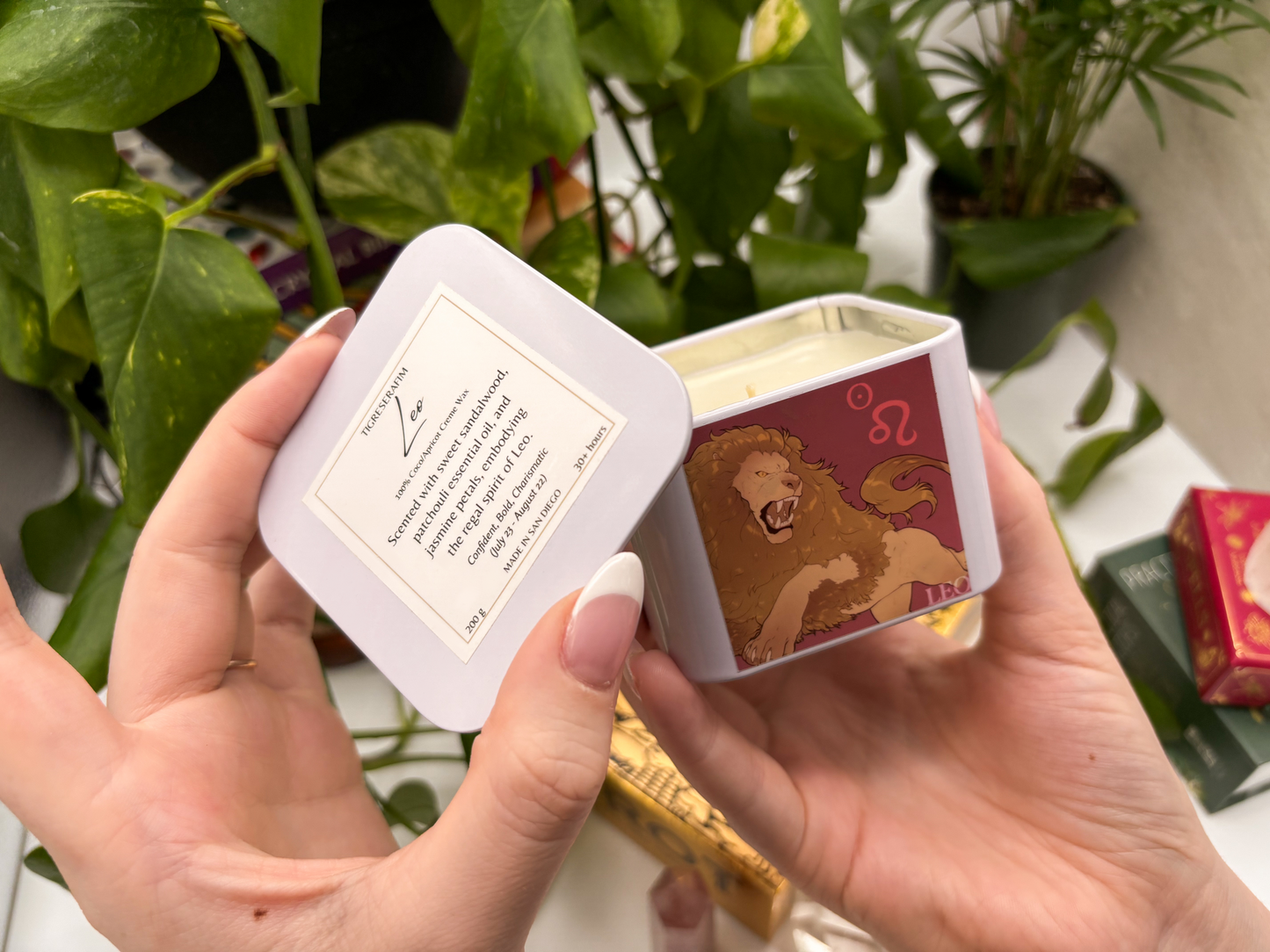 Leo Zodiac Candle - Travel Tin