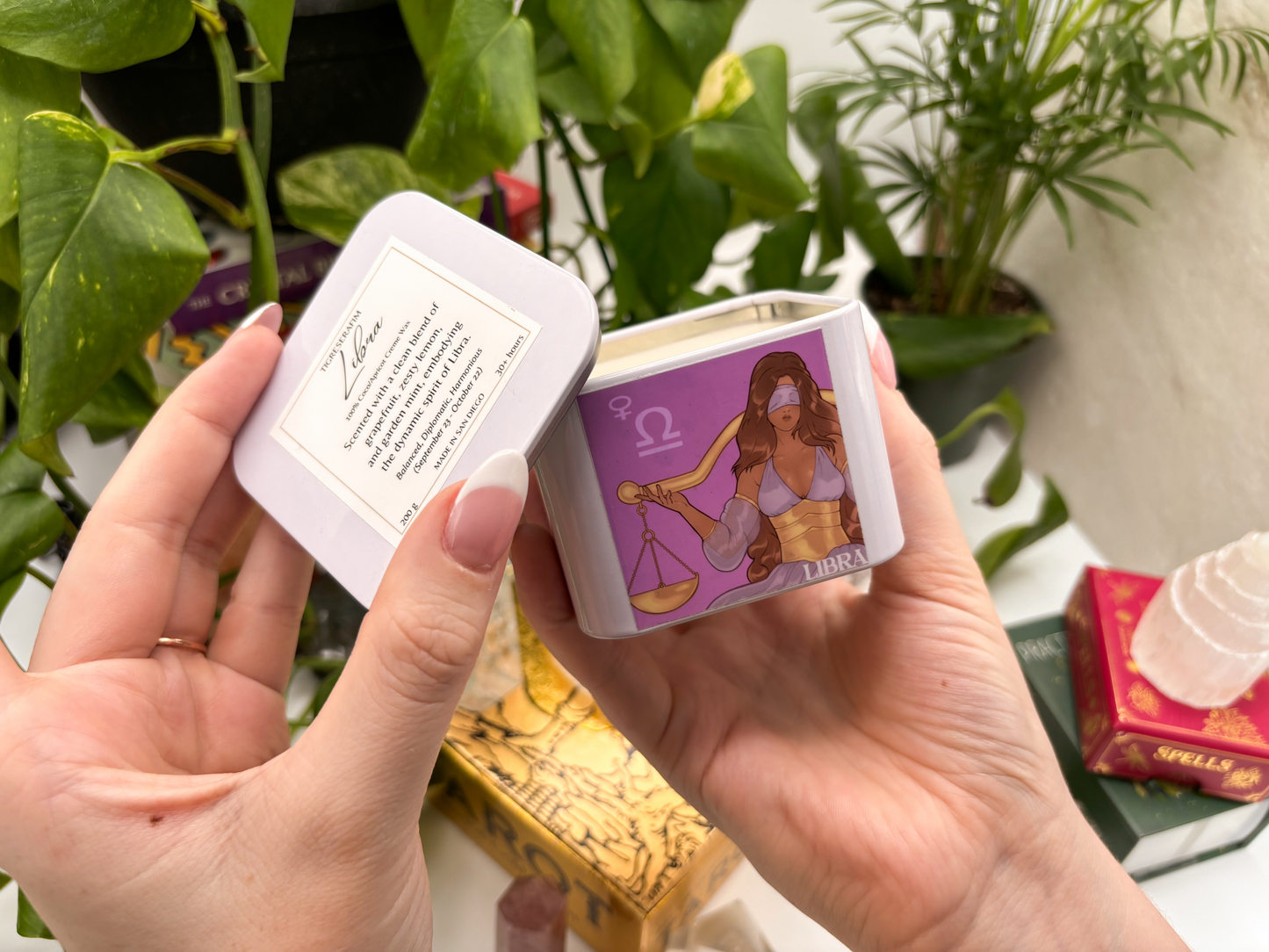 Libra Zodiac Candle - Travel Tin