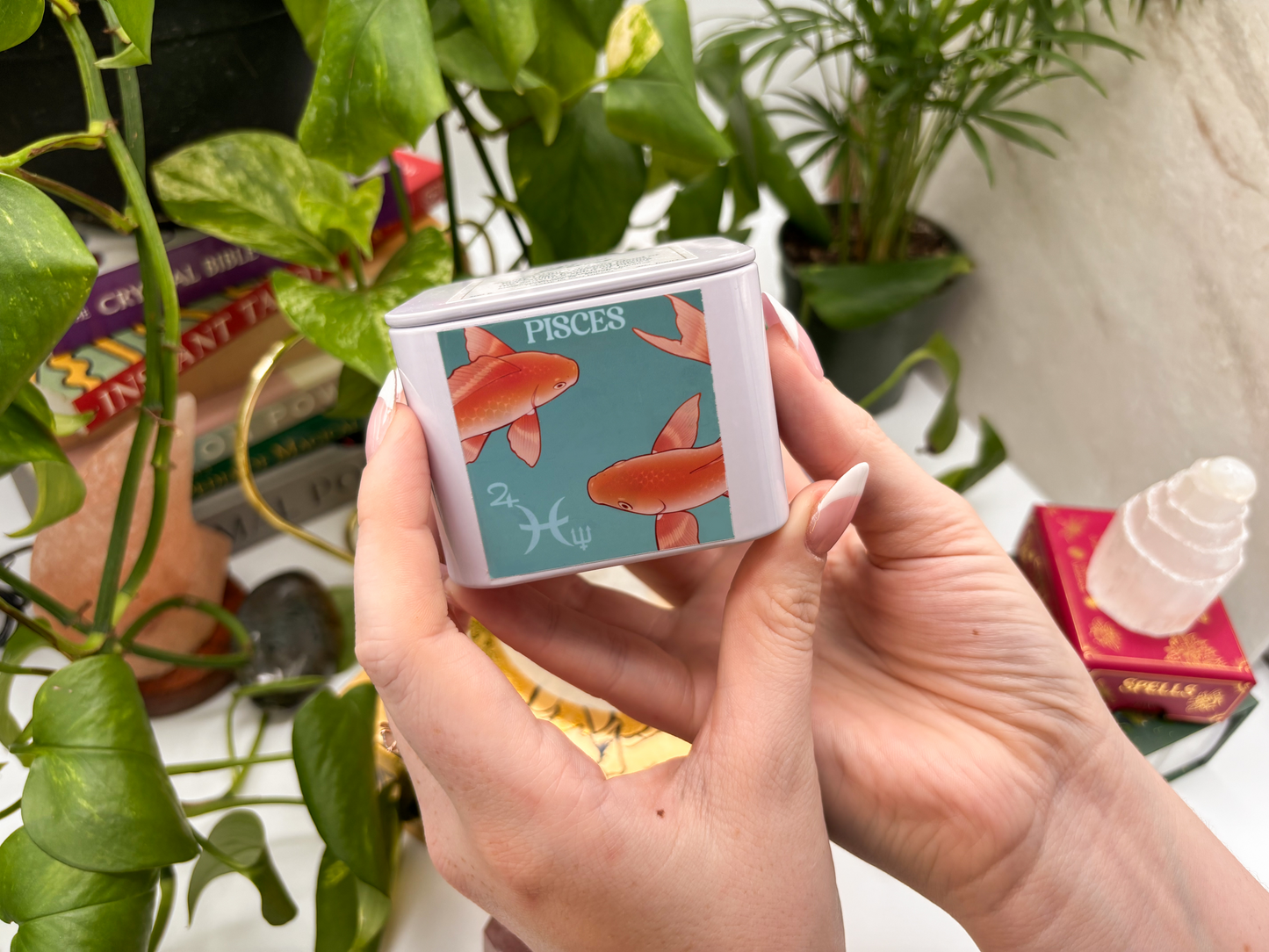 Pisces Zodiac Candle - Travel Tin