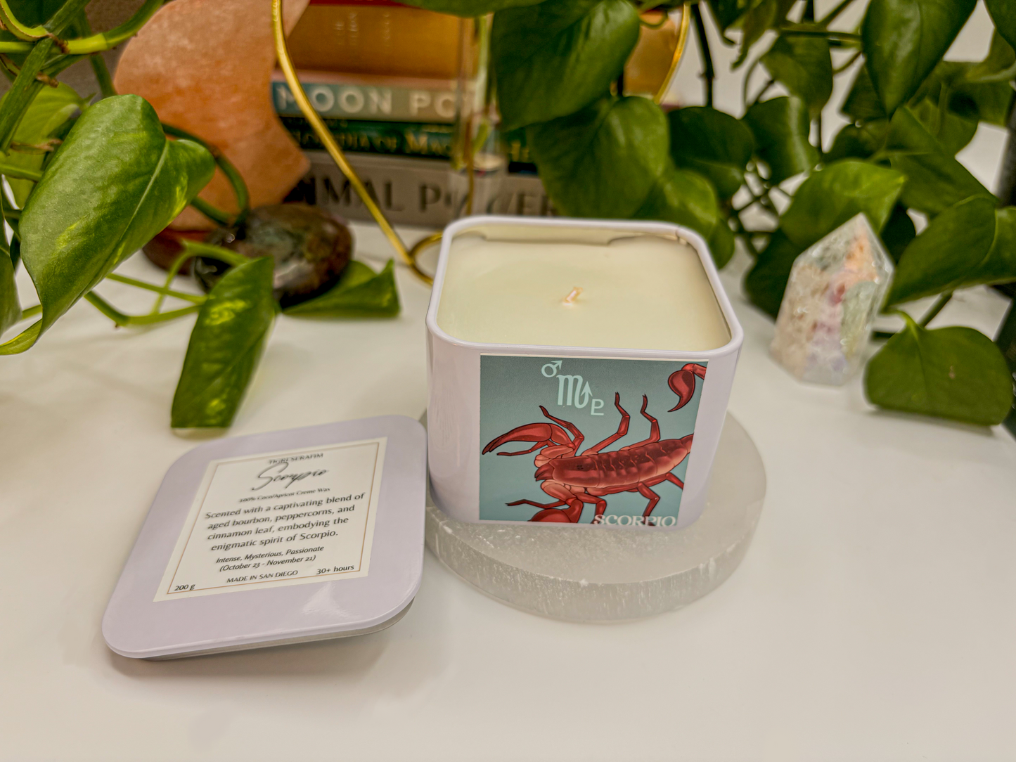 Scorpio Zodiac Candle - Travel Tin