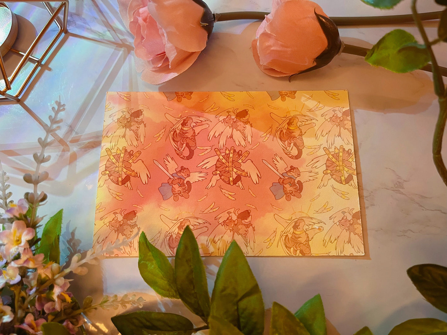 "Tiny Tiger" Biblically Accurate Angels Postcard Print