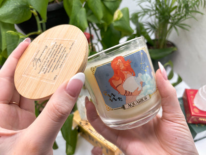 Aquarius Zodiac Candle - Jar