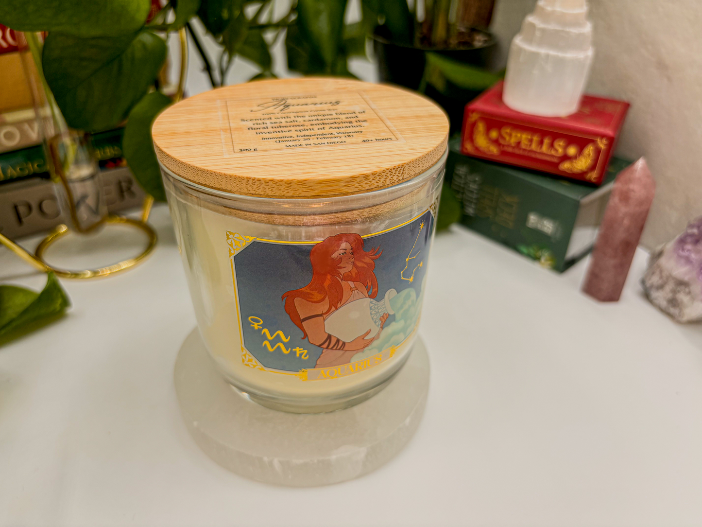 Aquarius Zodiac Candle - Jar