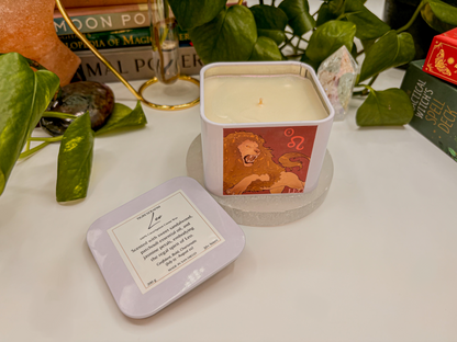 Leo Zodiac Candle - Travel Tin