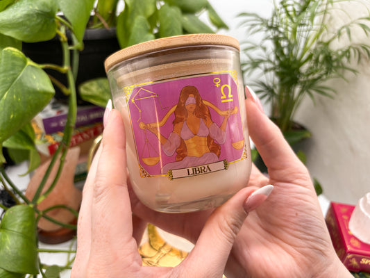 Libra Zodiac Candle - Jar
