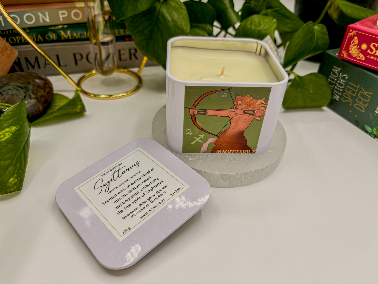 Sagittarius Zodiac Candle - Travel Tin