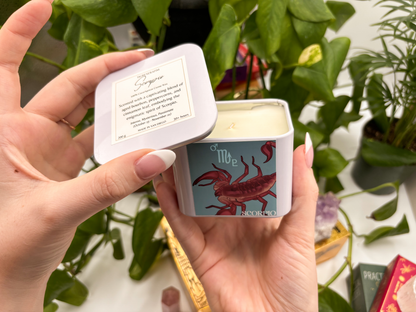 Scorpio Zodiac Candle - Travel Tin
