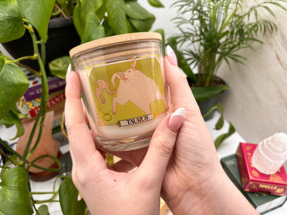 Taurus Zodiac Candle - Jar