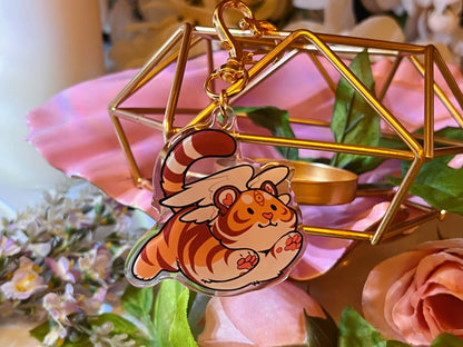 "Torb (Tiger Orb)" 2" Double Sided Epoxy Keychain