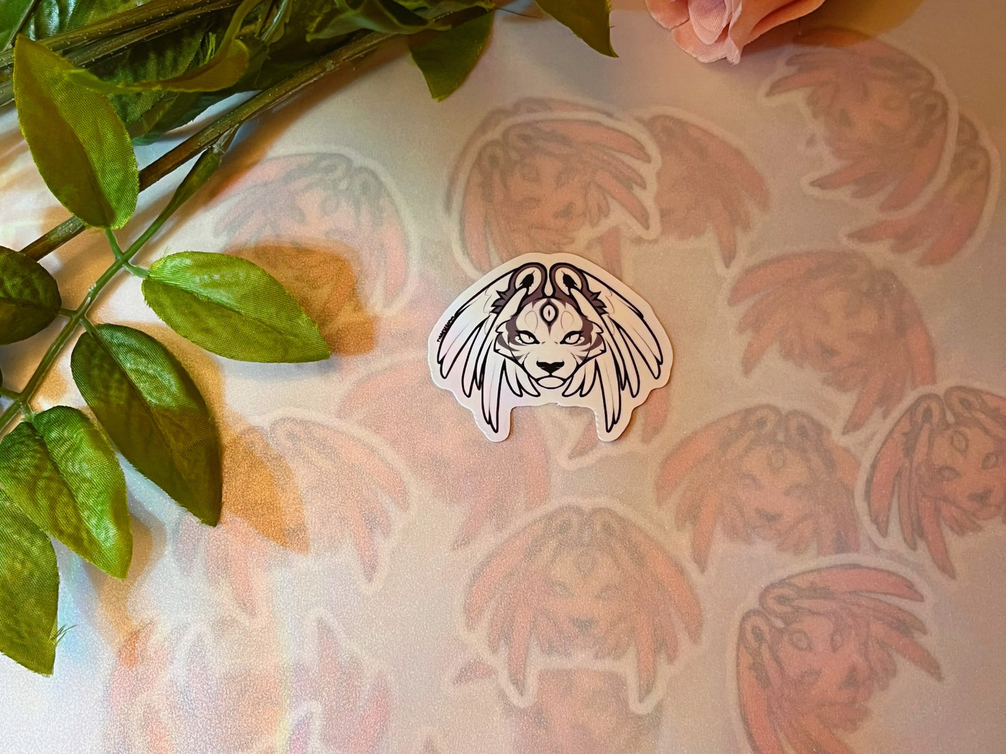 "Tigre Serafim Logo" 2" Clear Vinyl Sticker